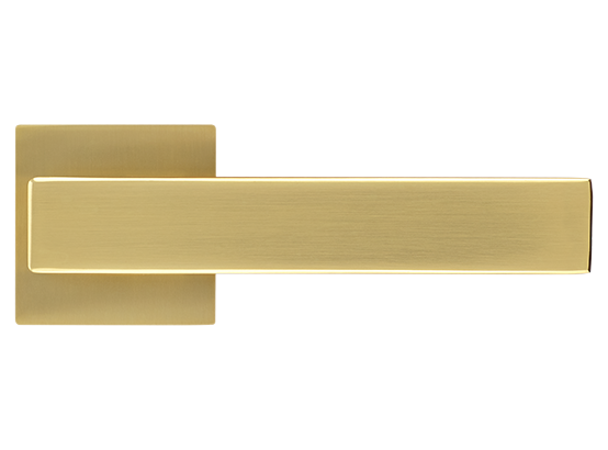 LOT ручка дверная на квадратной розетке 6 мм MH-56-S6 MSG, цвет - мат.сатинированное золото фото купить в Екатеринбурге